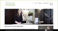 Desktop Screenshot of hotel-klingelhoeffer.de